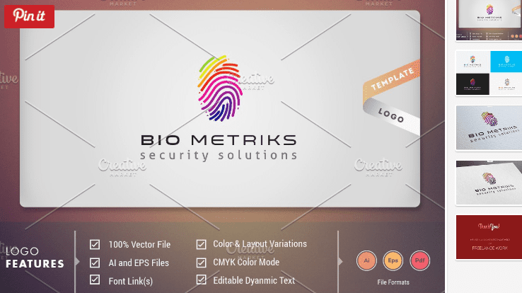 BioMetriks - Logo Template (2018)