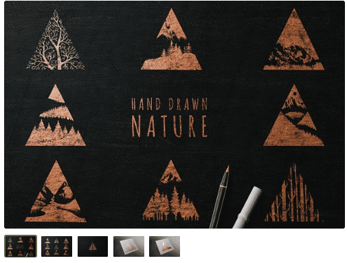 [Creativemarket] Hand Drawn Nature (2020)