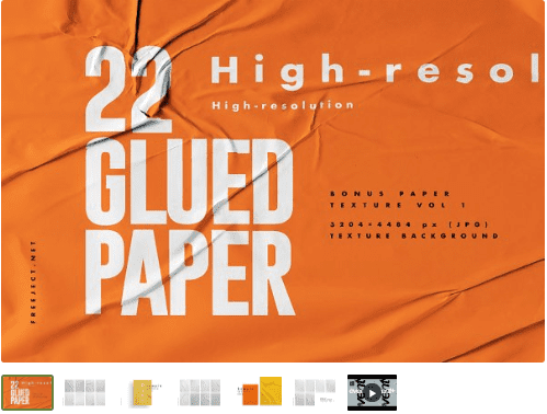 [Creativemarket] Glued Paper V2 Texture Background (2020)
