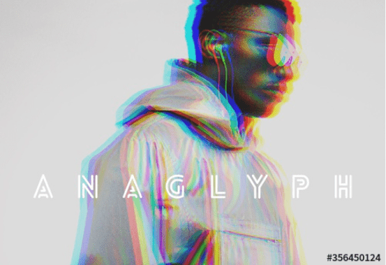 [AdobeStock] Duo Color Anaglyph Mockup Effect (2020)