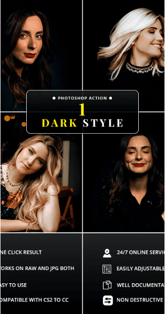 [Graphicriver] Dark Style Photoshop Action (2020)