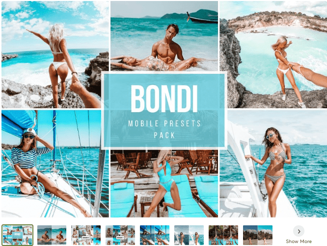 [Creativemarket] Mobile Lightroom Presets Bondi (2020)