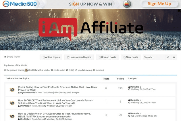 [iAmAttila, iamaffiliate.com] Топ 1 форум по аффилейт маркетингу (на 3 месяца, №4) (2019)