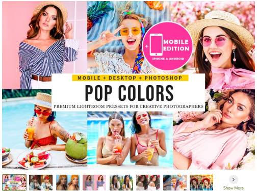 [Creativemarket] Pop Colors Lightroom Presets (2020)