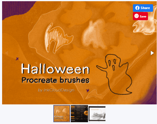 [Creativefabrica] 7 Halloween Procreate Brushset IPad (2020)