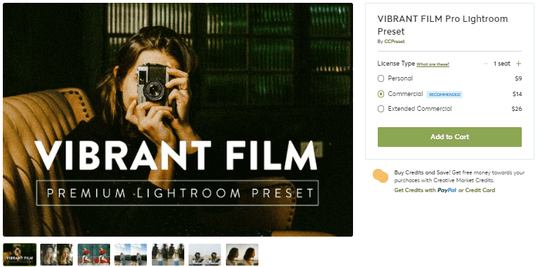[Creativemarket] VIBRANT FILM Pro Lightroom Preset (2020)