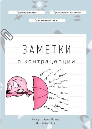 [Крис Вольф] Чек-лист «Заметки о контрацепции»