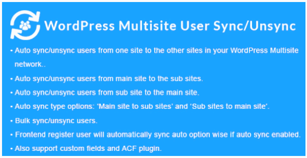 [CodeCanyon] WordPress Multisite User Sync/Unsync v1.4.0 NULLED (2020)