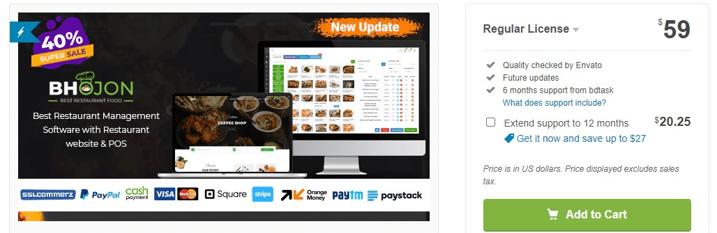 [CodeCanyon] Bhojon v2.2 NULLED - скрипт для управления рестораном