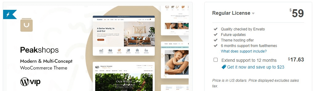 [ThemeForest] PeakShops v1.3.6.1 NULLED - современная WooCommerce тема