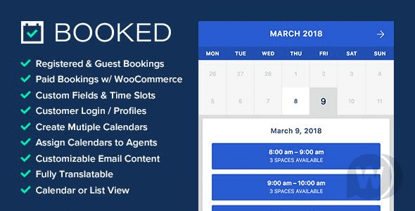 [CodeCanyon] Booked v2.3 - плагин бронирования для WordPress