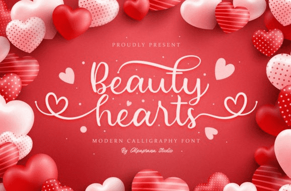 [Creativefabrica] Beauty Hearts Fo