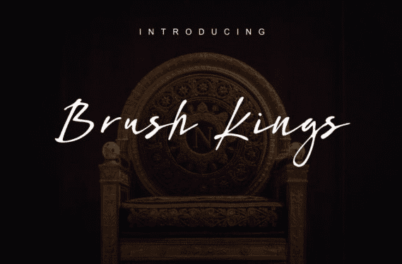 [Creativefabrica] Brush Kings Font