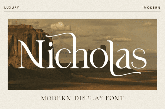 [Creativefabrica] Nicholas Font