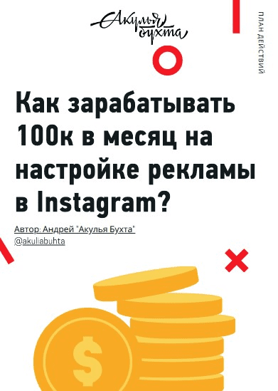 [Акулья Бухта] Как зарабатывать 100к в месяц на настройке рекламы в instagram