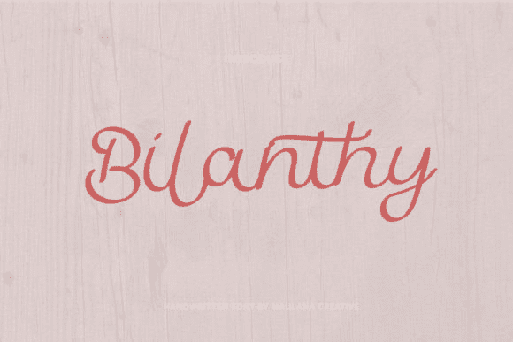 [Creativefabrica] Bilanthy Font