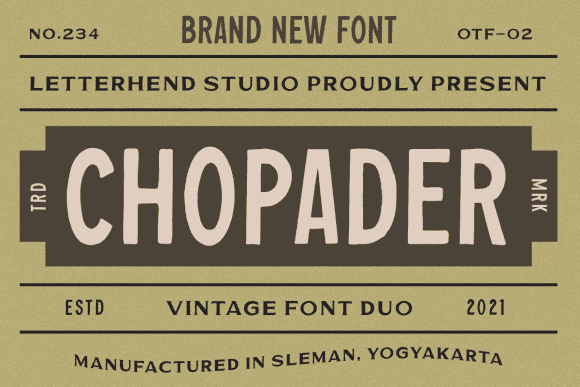 [Creativefabrica] Chopader Font