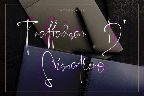 [Creativefabrica] Trafalgar D’ Signature Font
