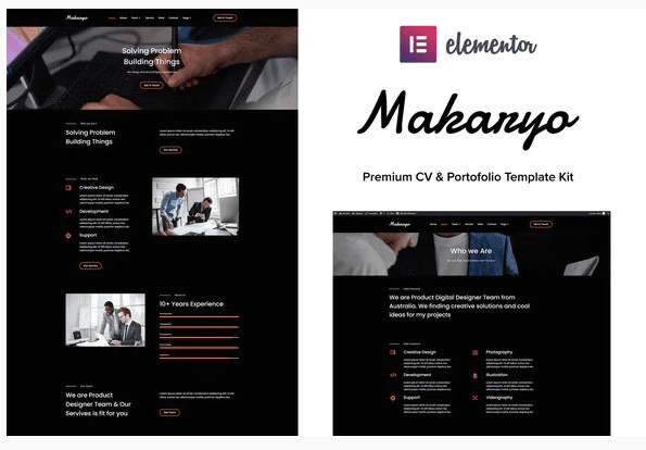 [Themeforest] Makaryo - CV & Portofolio Elementor Kit
