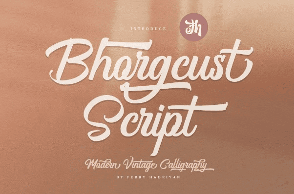[Creativemarket] Bhorgcust - Script Font