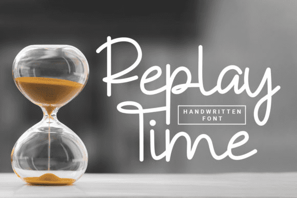 [Creativefabrica] Replay Time Font