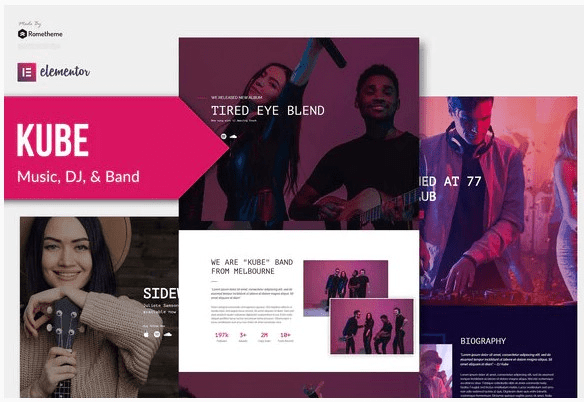 [Themeforest] Kube - Music Elementor Template Kit