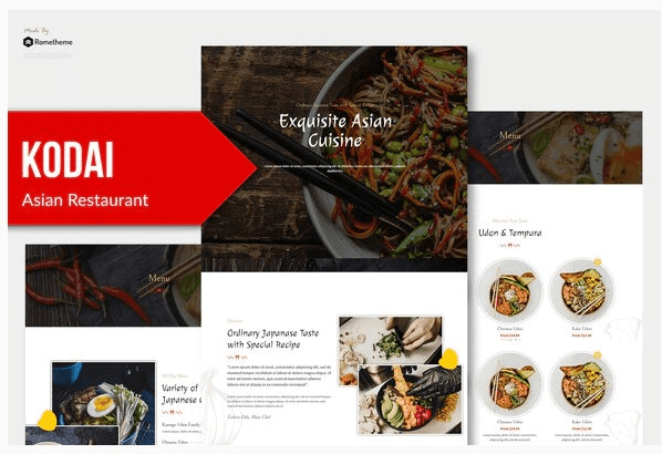 [Themeforest] Kodai - Asian Restaurant Elementor Template Kit