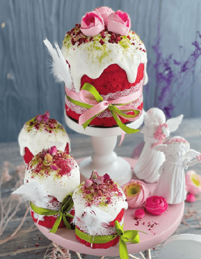 [gift_cookies] Заварной кулич «красный бархат» (2021)