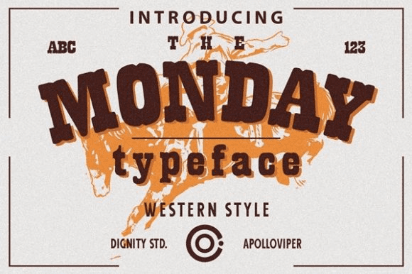 [Creativefabrica] Monday Font