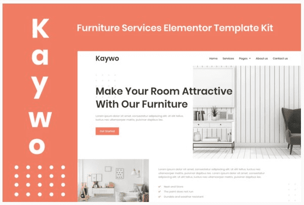 [Themeforest] Kaywo - Furniture Services Elementor Template Kit