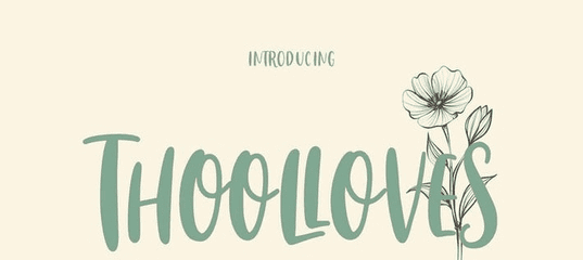 [Creativefabrica] Thoolloves Font