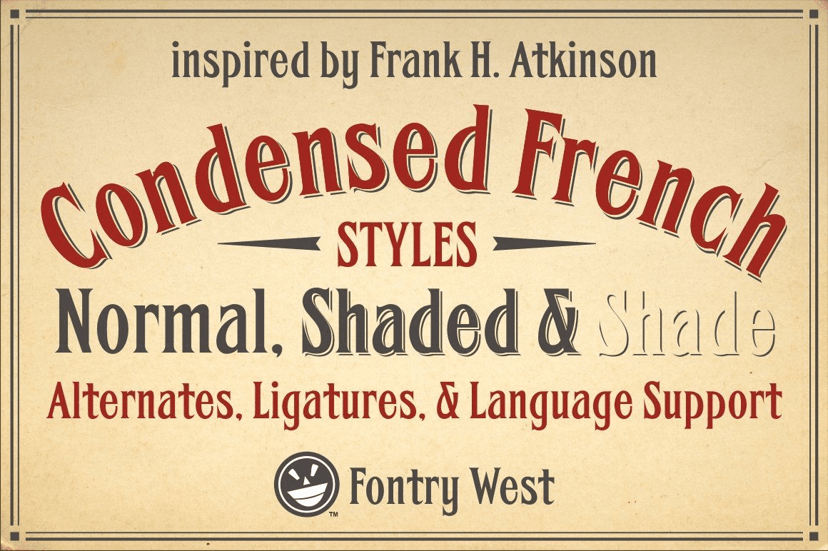 [Creativemarket] FHA Condensed French Font