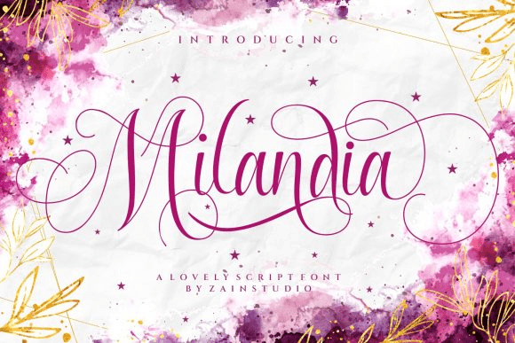 [Creativefabrica] Milandia Font