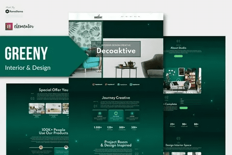 [Themeforest] Greeny - Interior Elementor Template Kit