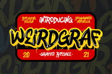 [Creativefabrica] Weirdgraf Font
