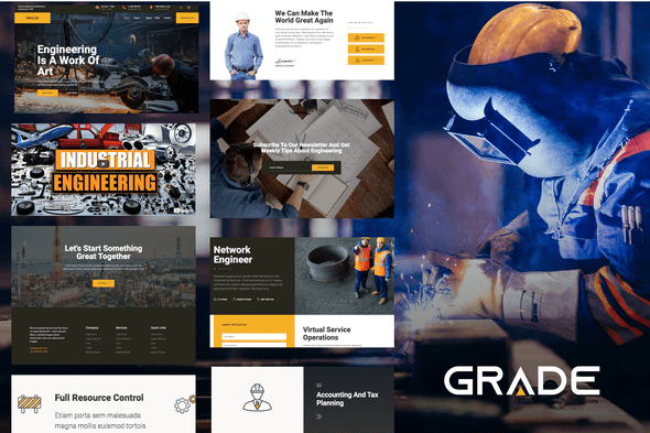 [Themeforest] Grade - Engineering & Industrial Template Kit