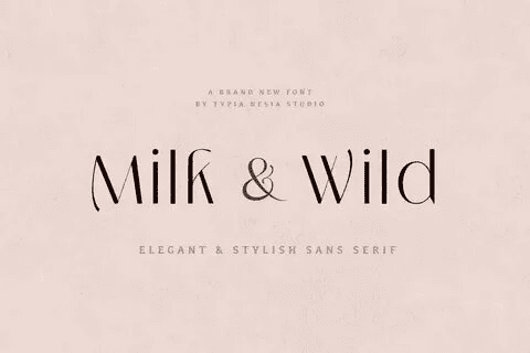 [Fontbundles] Milk and Wild Font