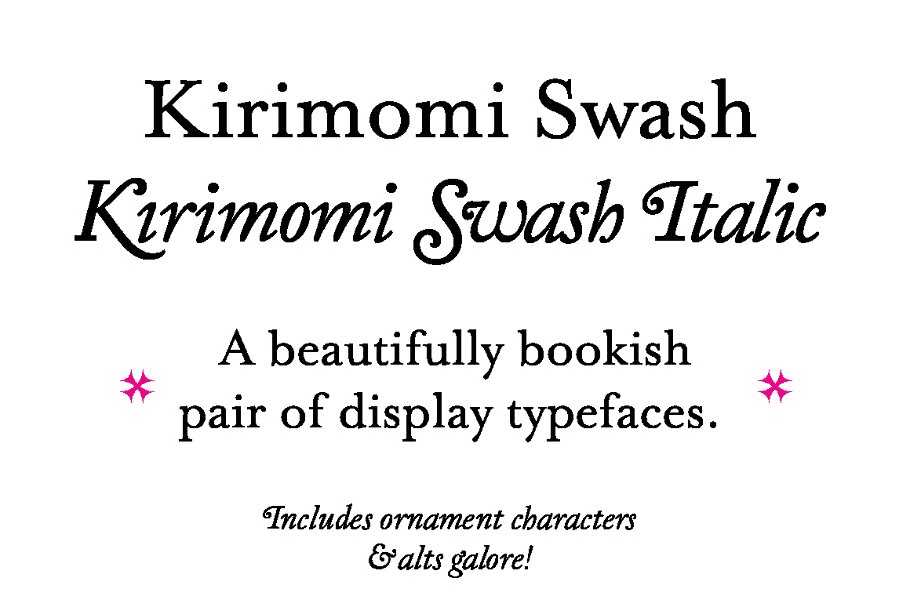 [Creativemarket] Kirimomi Swash Font