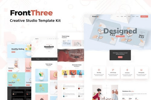 [Themeforest] FrontThree - Creative Studio Template Kit
