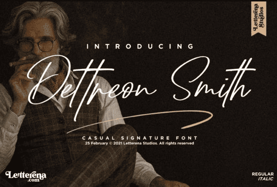 [Creativefabrica] Dattreon Smith Font