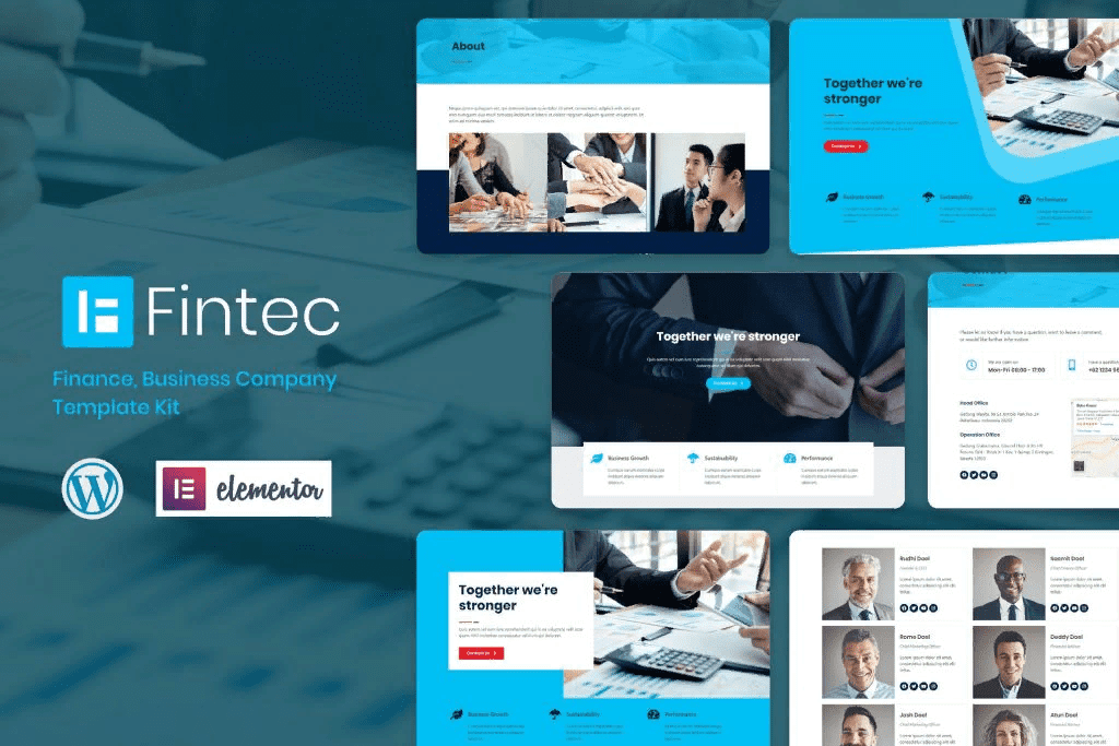 [Themeforest] Fintec - Finance, Business Company Elementor Template Kit