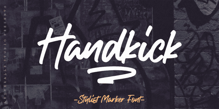 [Myfonts] Handkick Font