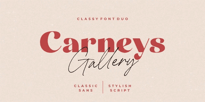 [Myfonts] Carneys Gallery Font