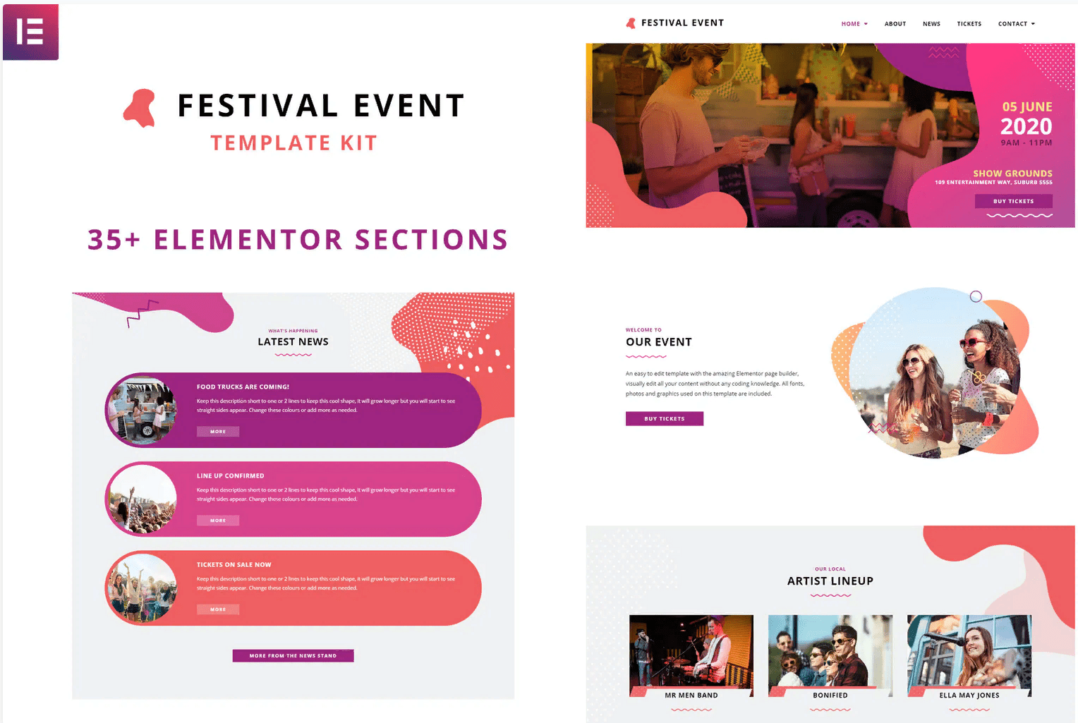 [Themeforest] Festival Events - Elementor Template Kit
