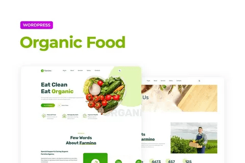 [Themeforest] Farmino – Organic Food Template Kit