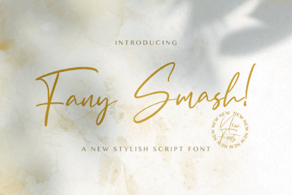[Creativefabrica] Fany Smash Font