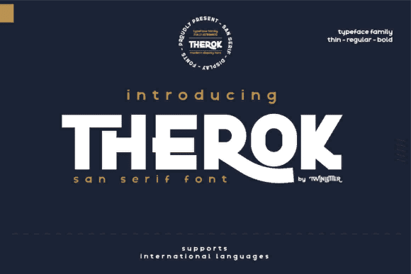 [Creativefabrica] Therok Font