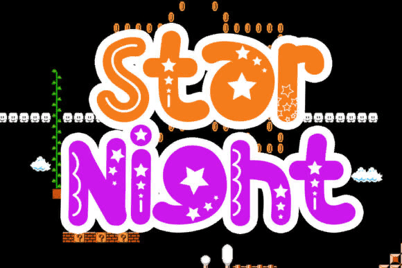 [Creativefabrica] Star Night Font