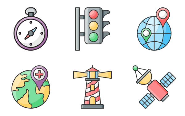 [Flaticon] Map and Navigation Icon Pack 38 ICONS (2021)