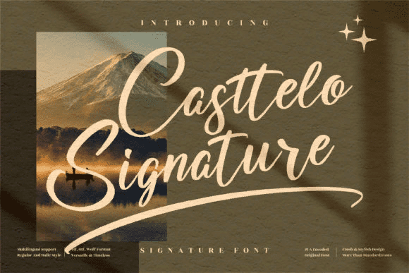 [Creativefabrica] Casttelo Signature Font